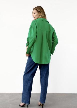 Zara сорочка оверсайз зара в наявності4 фото