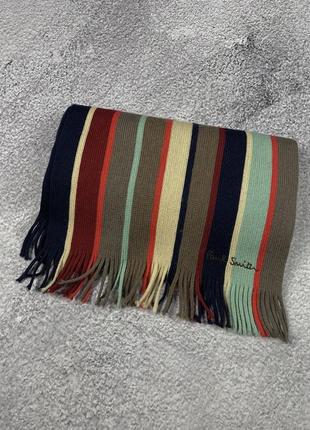 Акриловый цветной шарф paul smith1 фото