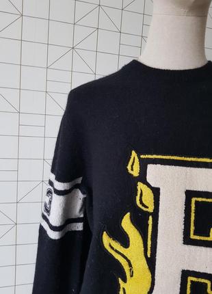 Дуже крутий светр puma x fenty by rihanna оригінал, брендовий шерстяний оверсайз светр з принтом7 фото