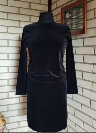 Платье велюровое asos с красивой спинкой для будущей мамы 14 р-ру.1 фото