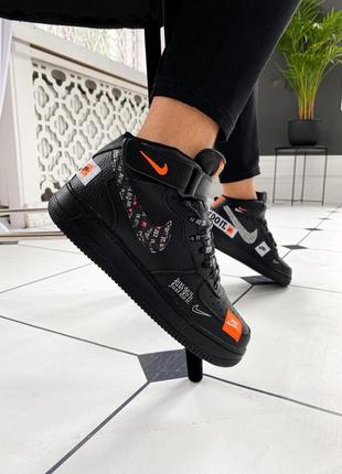 Кросівки nike air force 1 high just do it pack black