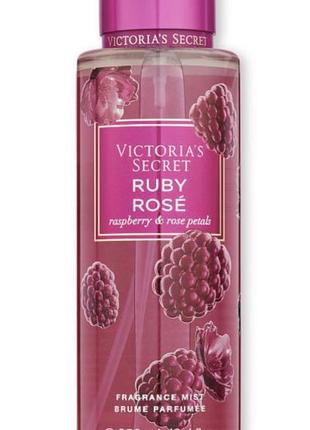 ✨спрей ruby rosé 250ml victoria's secret віктория сикрет парфумований спрей для тіла лосьйон для тіла1 фото