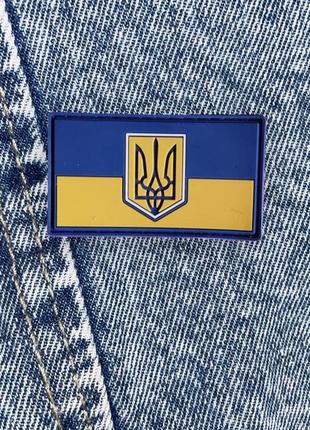 Шеврон пвх прапор україни на липучцi
