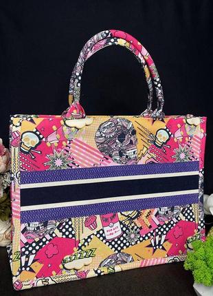 Жіноча сумка, шопер, шоппер, в стилі dior, на подарунок, женская сумочка, в стиле диор, на подарок4 фото