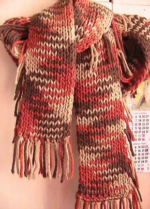 Шикарний великий шарф вовна довжина 2,60 метра