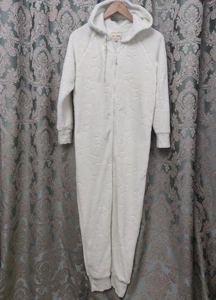 Флисовая пижама слип кигуруми человечек с ушками для дома для сна next petite4 фото