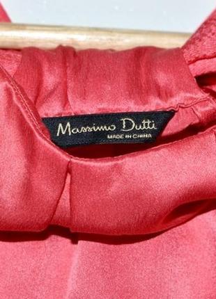 Massimo dutti 100% шовк,красива блуза з бантом по спинці5 фото