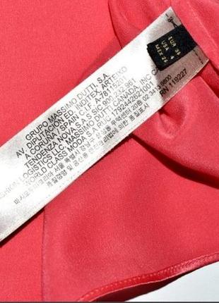 Massimo dutti 100% шовк,красива блуза з бантом по спинці3 фото