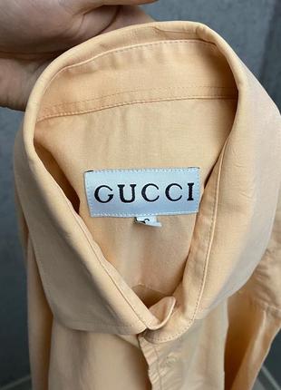 Коралловая рубашка от бренда gucci4 фото