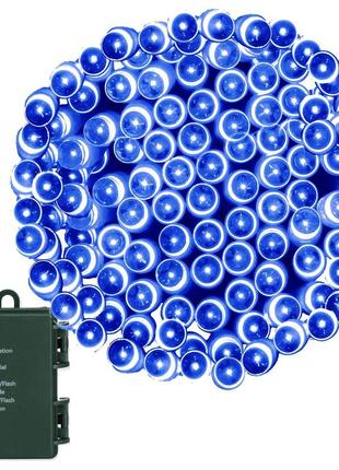 Гірлянда на батарейках springos 10 м 100 led cl4033 blue3 фото