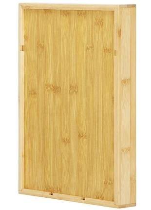 Органайзер-лоток для столовых приборов springos 25 x 34 см из бамбука ha50905 фото