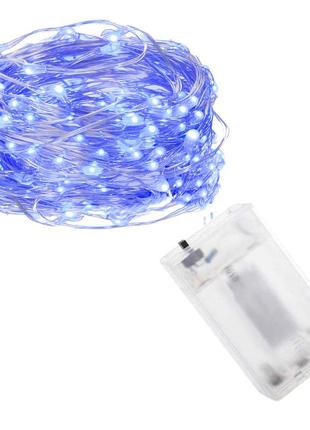 Гірлянда на батарейках springos 4.9 м 50 led cl0016 blue7 фото