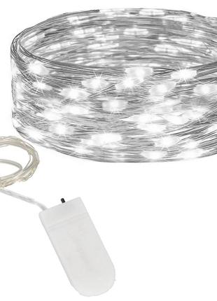 Гірлянда на батарейках springos 1 м 10 led cl4026 cold white3 фото