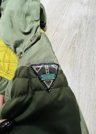 Брендовая стильная курточка для подростка scotch shrunk утепленная7 фото