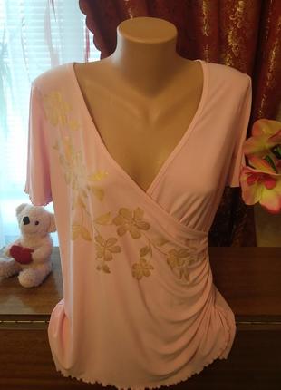 Кофточка нарядная большой размер,золотые цветы