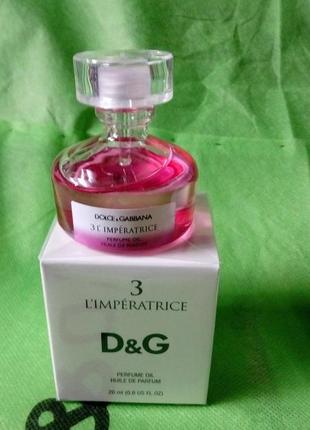 Dolce & gabbana l`imperatrice 3💥huile de parfum original refillis' 20 ml