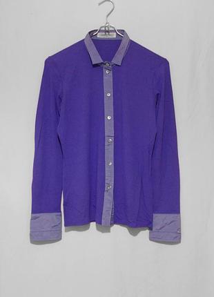 Блуза рубашка трикотажная фиолетовая 'marc cain' 42-44р