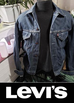 Куртка levis 70500 джинсовий жакет піжжак jacket levis унісекс р.xl original вінтаж легенда7 фото