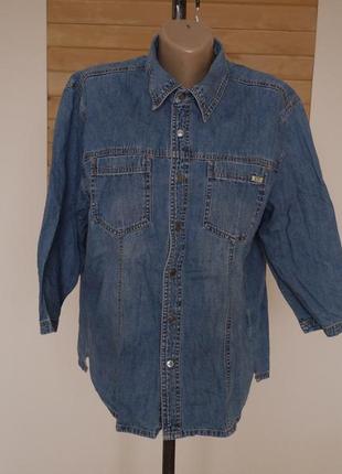 Сорочка-блуза джинсова розмір l cecil