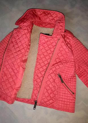 Курточка куртка косуха стеганая для девочки 2-4 года 982 фото