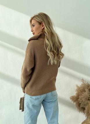 Стильный свитер с содержанием шерсти6 фото