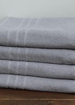 Якісний рушник туреччина махровий 50 см х 90 см 100% бавовна poplar колір: попелястий