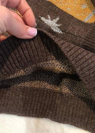 Новый крутой свитер zara  в стиле кантри с бирками, шерстяной6 фото