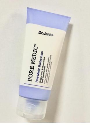Пенка для умывания кожи с расширенными порами dr. jart+ pore medic pore minish bubble foam 120ml