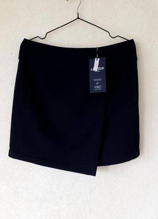 Новая текстурированная юбка сзади на молнии marks and spencer 10 uk10 фото