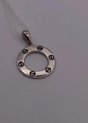 Срібний кулон з ювелірною емалью