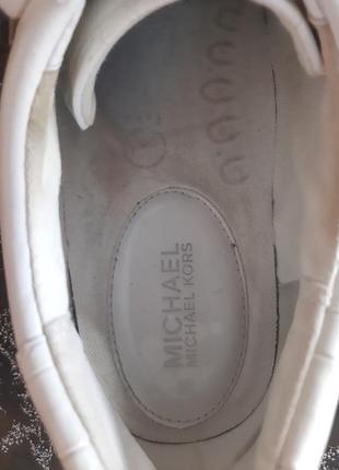 Фирменные кожаные оригинальные кроссовки michael  kors6 фото