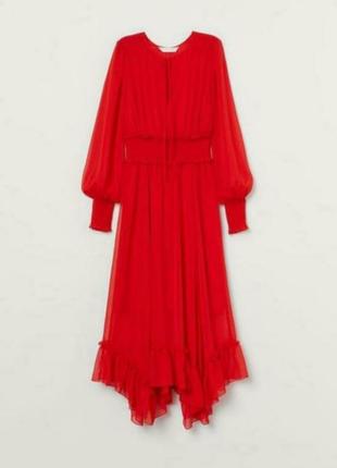Шикарне червоне плаття h&m 48-505 фото