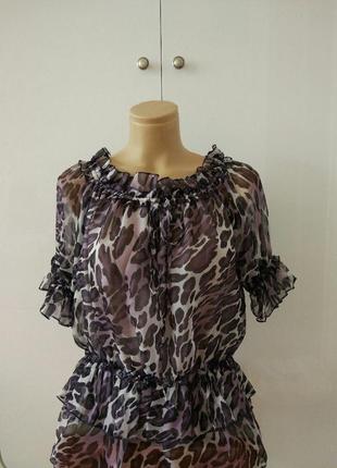 Повітряна легесенька   леопардова блуза  італія