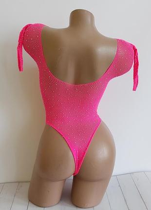 5-3 жіночий боді зі стразами женский боди со стразами