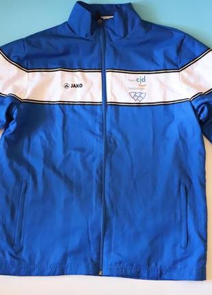 Спортивная куртка олимпийка ветровка мужская синяя германия jako3 фото