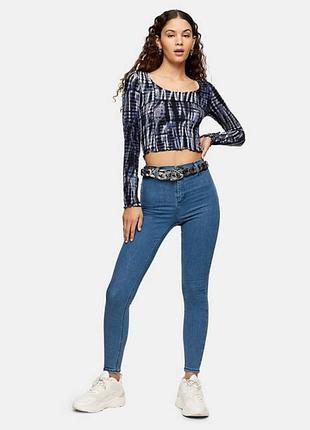 Базовые узкие джинсы topshop голубые джинсы joni топшоп4 фото