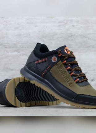 Чоловічі шкіряні кросівки merrell, мужские кожаные кроссовки merrell5 фото