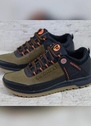 Чоловічі шкіряні кросівки merrell, мужские кожаные кроссовки merrell2 фото