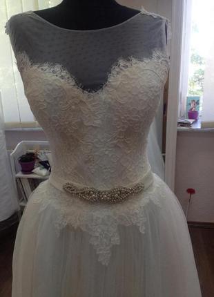Свадебное платье кружевное! новое! размер 40,42,445 фото