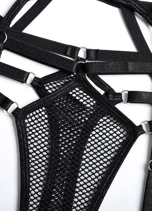 Мереживна білизна, комплект сітка   боді  ✔4 фото