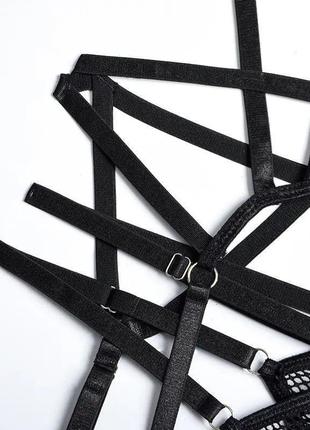 Мереживна білизна, комплект сітка   боді  ✔5 фото