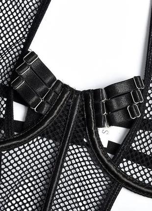 Мереживна білизна, комплект сітка   боді  ✔7 фото