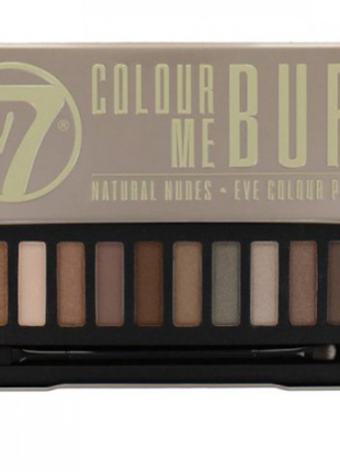 Палетка тіней w7 natural nudes eye colour palette