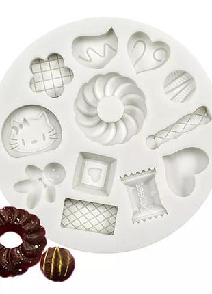 Молд силіконовий "тістечка" - діаметр форми 9см, силікон