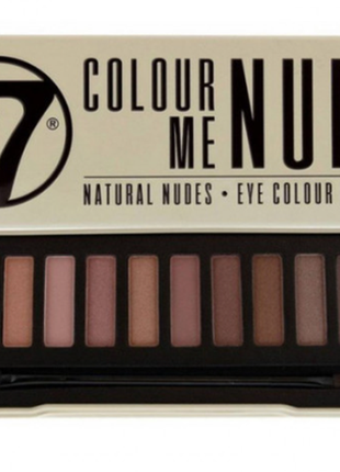 Палітра тіней для повік w7 colour me nude