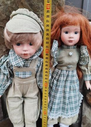 Німецькі фарфорові ляльки пара номерні.2 фото