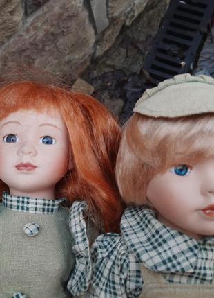 Німецькі фарфорові ляльки пара номерні.3 фото