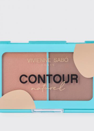 Палетка для контурингу обличчя vivienne sabo contouring naturel