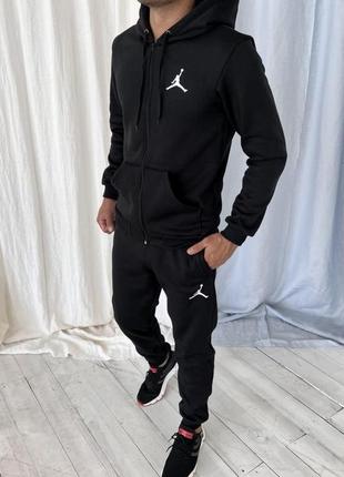 ❄️зимний мужской спортивный костюм jordan черный ❄️