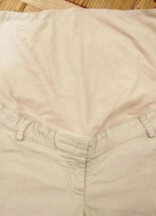 Бежеві штани для вагітних.4 фото